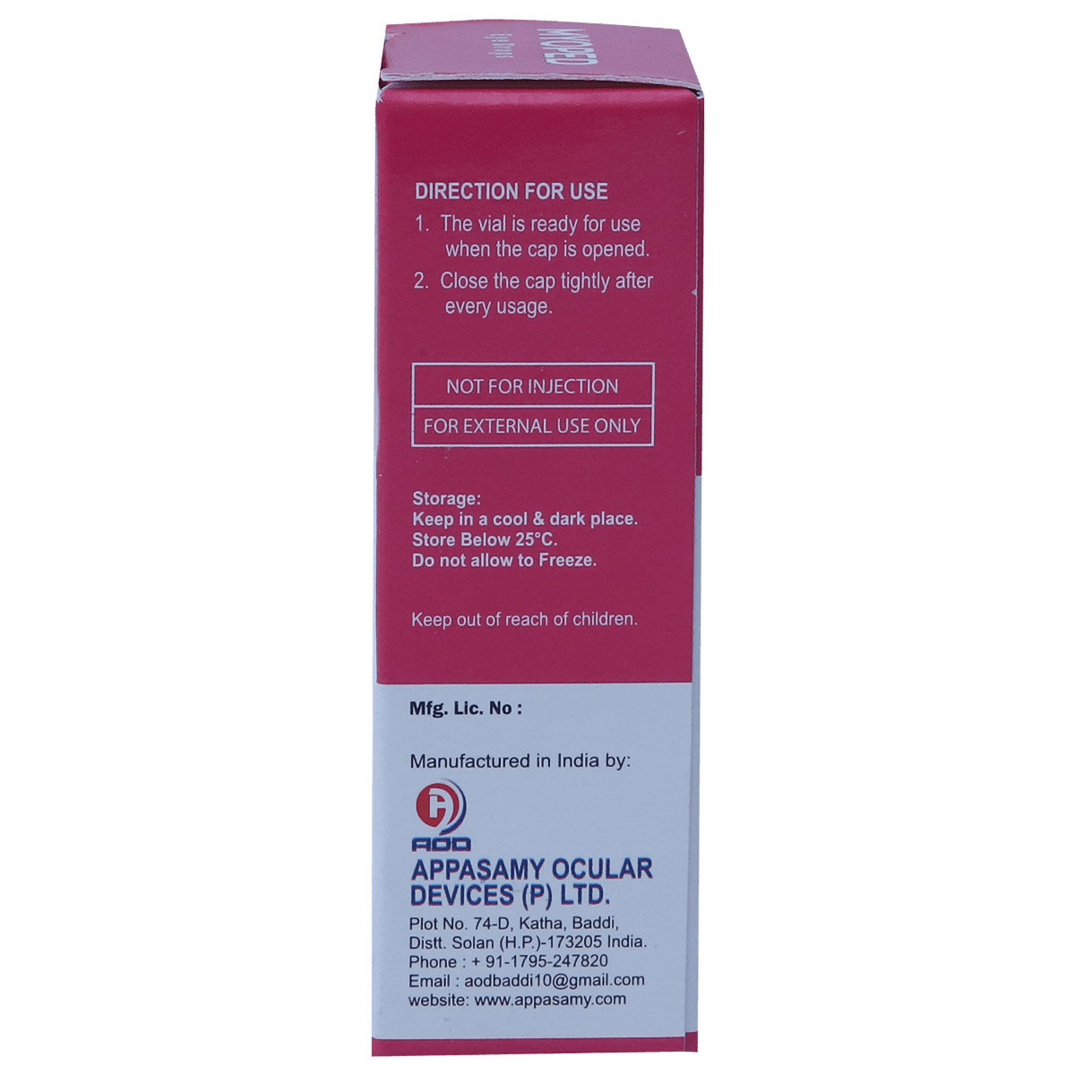 Myoped 0.01% Paed Eye Drops 5 ml, Pack of 1 EYE DROPS Myoped 0.01% Paed Eye Drops 5 ml, Pack of 1 EYE DROPS