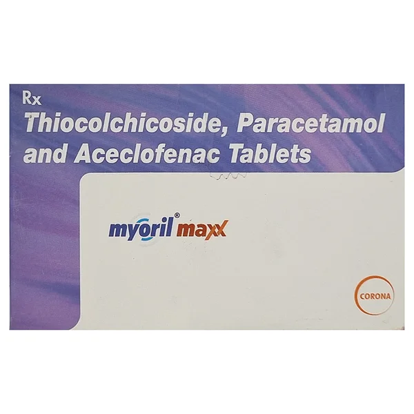Myoril Maxx Tablet 10's, Pack of 10 TabletS