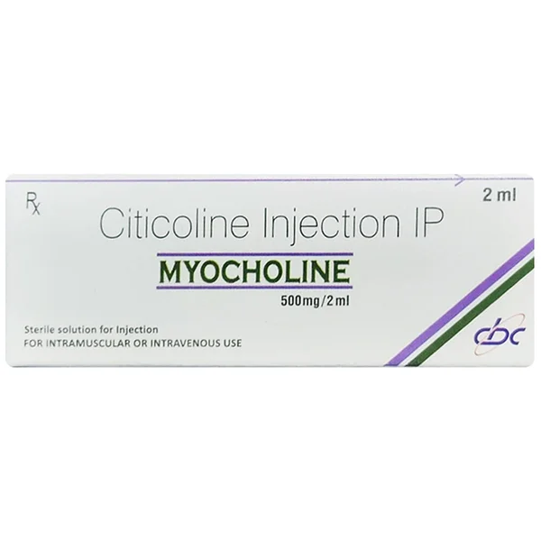 Myocholine 500 mg Injection 2 ml