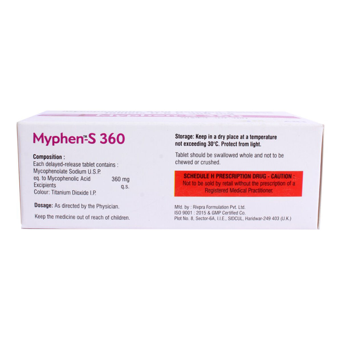 Myphen-S 360mg Tablet 10's, Pack of 10 TABLETS