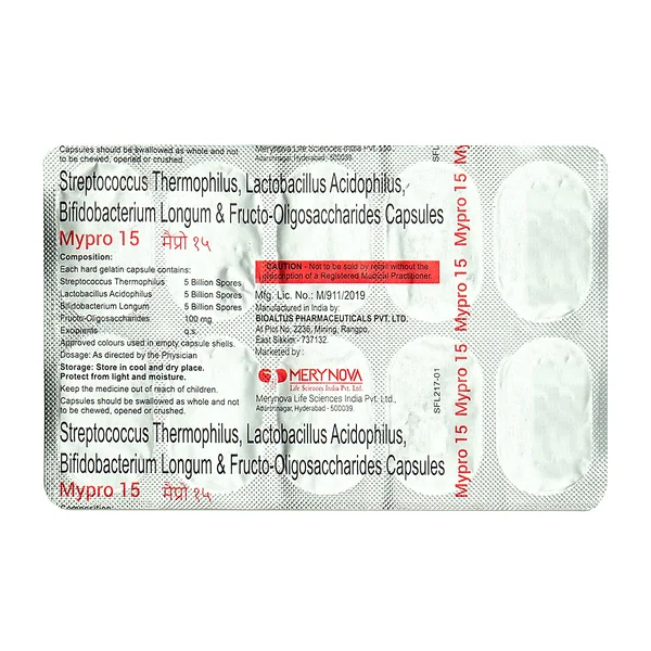 Mypro 15 Cap 10'S, Pack of 10 CAPSULES