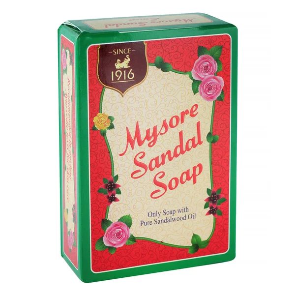 Mysore Sandal Soap 75 gm | Pure Sandalwood Oil | Keeps Skin Glowing, Bleamish Fress &amp; Beautiful, Pack of 1