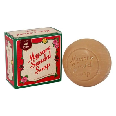 Mysore Sandal Soap 150 gm | Pure Sandalwood Oil | Keeps Skin Glowing, Bleamish Fress &amp; Beautiful, Pack of 1