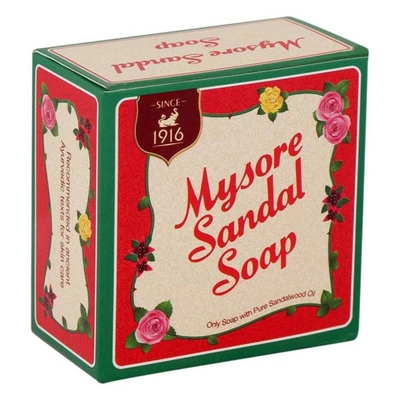 Mysore Sandal Soap 150 gm | Pure Sandalwood Oil | Keeps Skin Glowing, Bleamish Fress &amp; Beautiful, Pack of 1