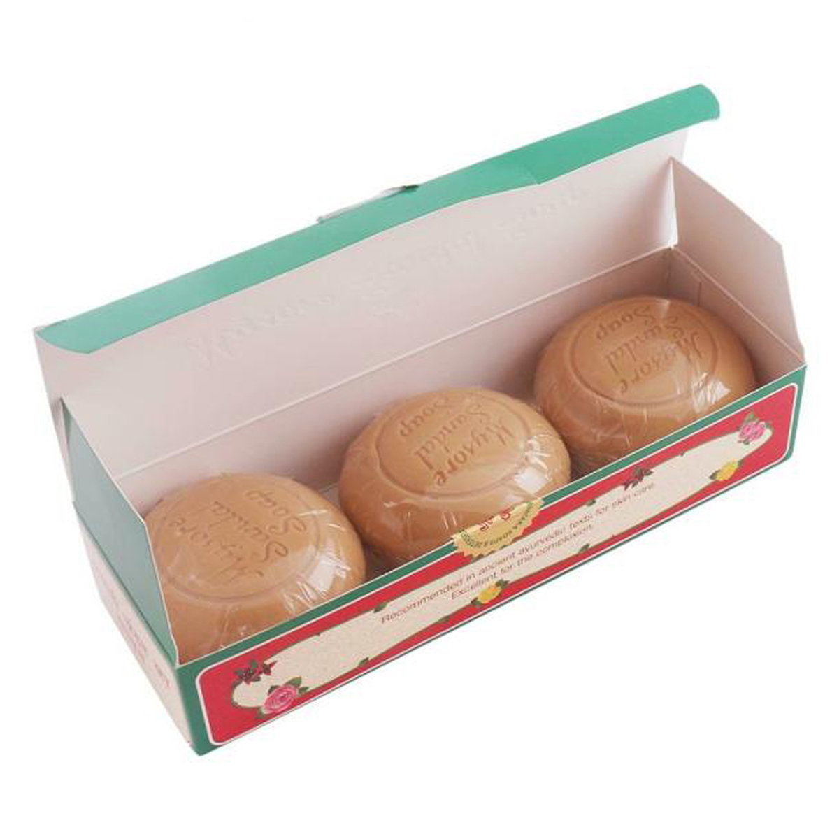 Mysore Sandal Soap, 450 gm (3 x 150 gm), Pack of 1 Mysore Sandal Soap, 450 gm (3 x 150 gm), Pack of 1