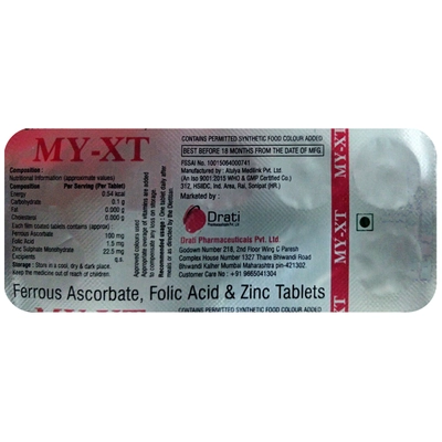 My-XT Tablet 10's, Pack of 10 TABLETS