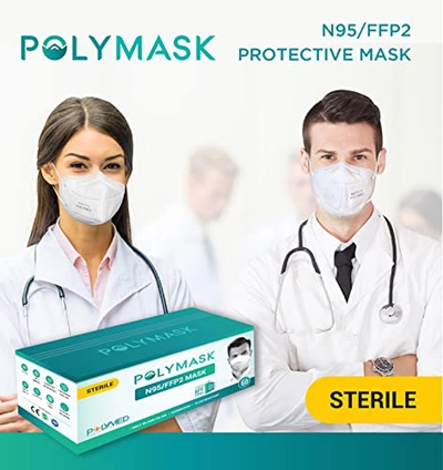 Polymed N95/KN95/FFP2 Polymask 91305, 1 Count, Pack of 1