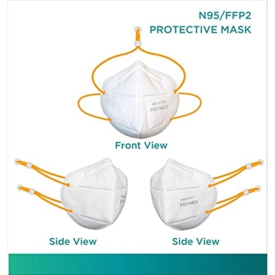 Polymed N95/FFP2 91305 Polymask, 1 Count, Pack of 1