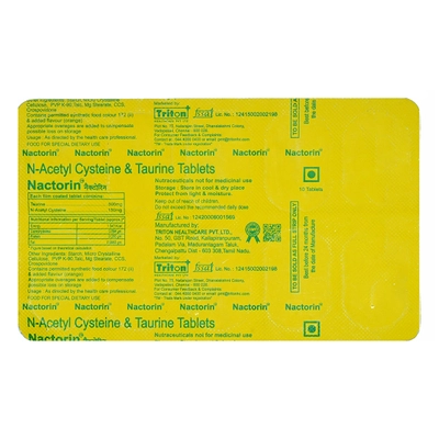 Nactorin Tablet 10's, Pack of 10 TABLETS