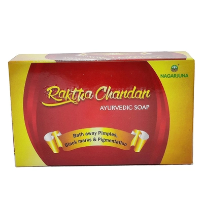 Nagarjuna Rakta Chandan Soap 75 gm, Pack of 1