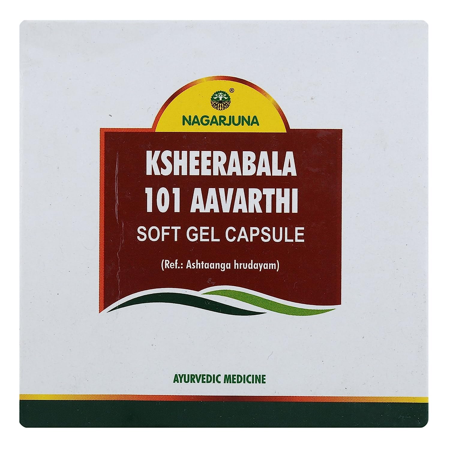 Buy Nagarjuna Ayurveda Ksheerabala 101 Aavarthi, 100 Softgel Capsules Online