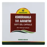 Nagarjuna Ayurveda Ksheerabala 101 Aavarthi, 100 Softgel Capsules, Pack of 1