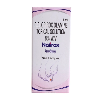 Nailrox Nail Lacquer 5 ml, Pack of 1 Solution