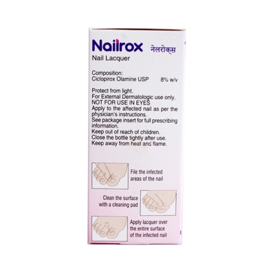 Nailrox Nail Lacquer 5 ml, Pack of 1 Solution