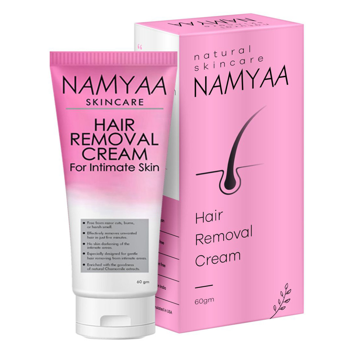 Namyaa Hair Removal Cream for Intimate Skin, 60 gm, Pack of 1 Namyaa Hair Removal Cream for Intimate Skin, 60 gm, Pack of 1
