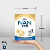 नेस्ले नैन प्रो इन्फेंट फॉर्मूला स्टेज 1 (6 महीने तक) पाउडर, 400 ग्राम रिफिल पैक, 1 का पैक