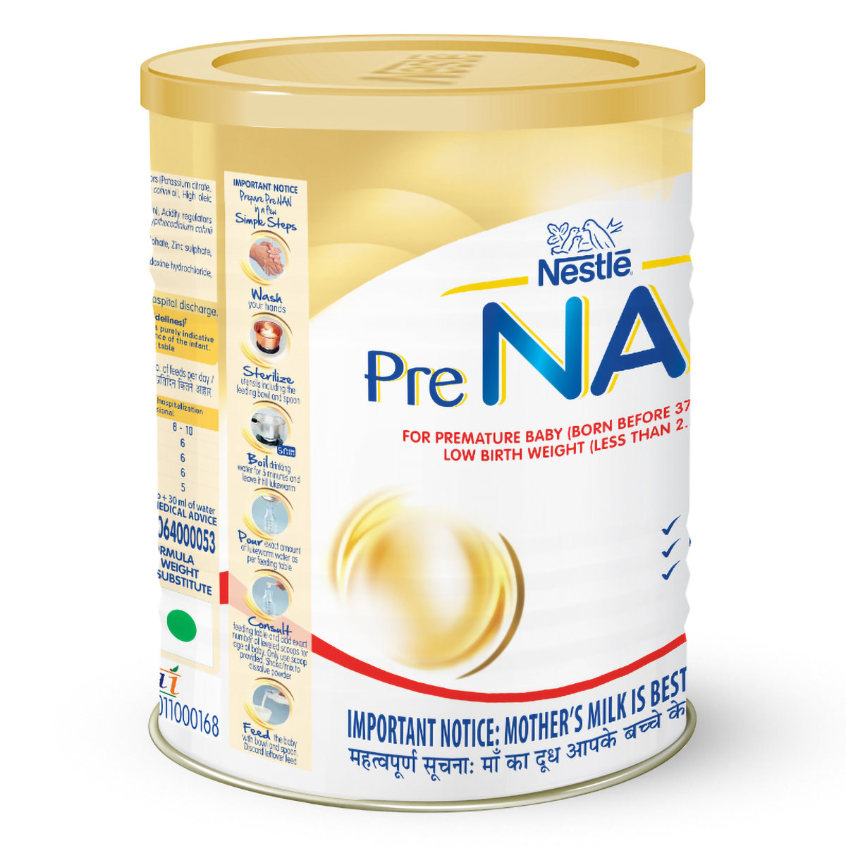 Nestle PRE NAN Low Birth Weight Infant Milk Formula Powder, 400 gm, Pack of 1 Nestle PRE NAN Low Birth Weight Infant Milk Formula Powder, 400 gm, Pack of 1