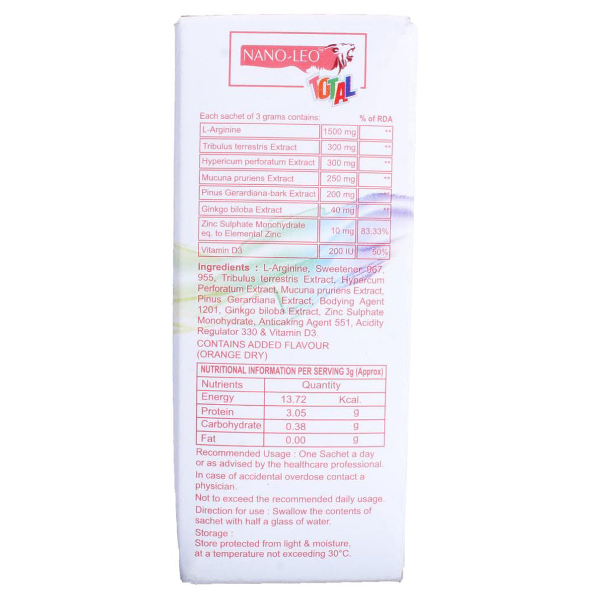 Nano-Leo Total Granules 3 gm, Pack of 1 Nano-Leo Total Granules 3 gm, Pack of 1