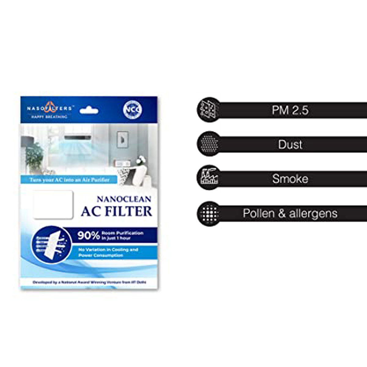 Buy Nanoclean AC Filter 1 Count 19 Minutes Delivery Apollo Pharmacy