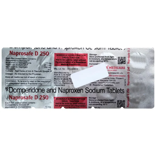 Naprosafe D 250 Tablet 10's