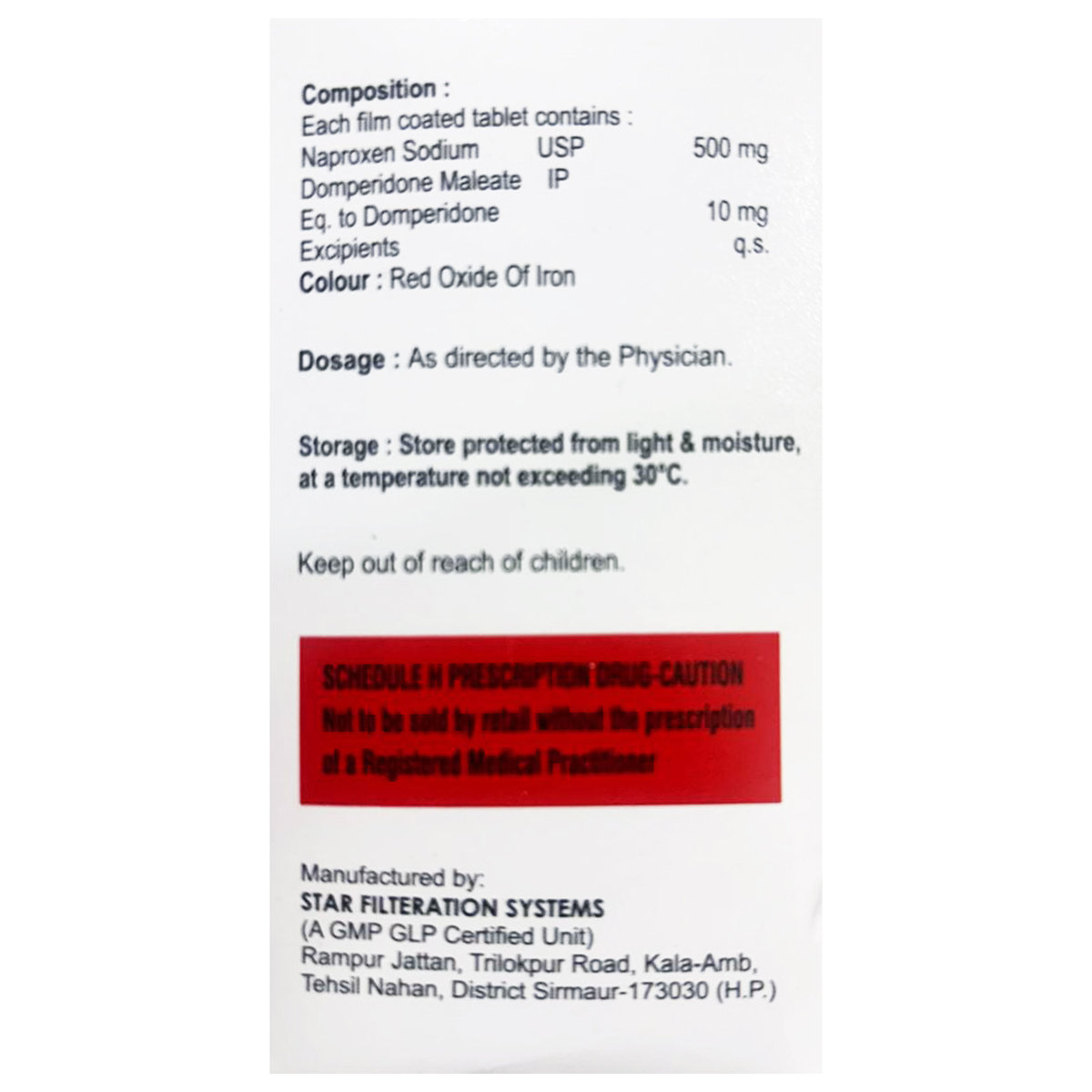 Naprohos Forte Tablet 10's, Pack of 10 Naprohos Forte Tablet 10's, Pack of 10