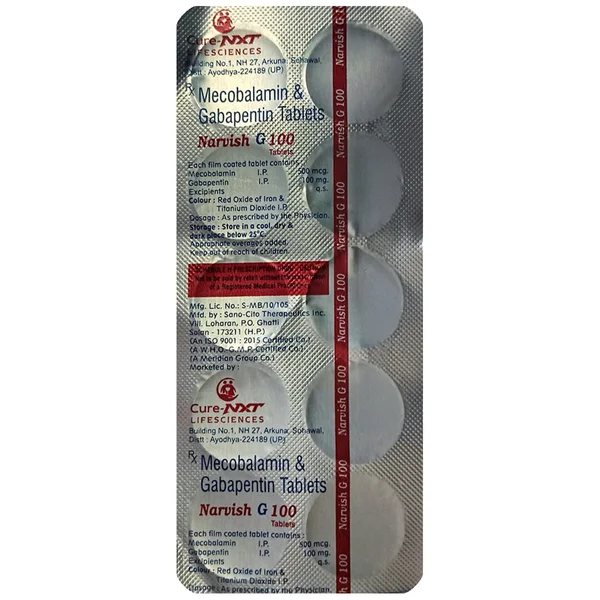 Narvish G 100 Tablet 10's