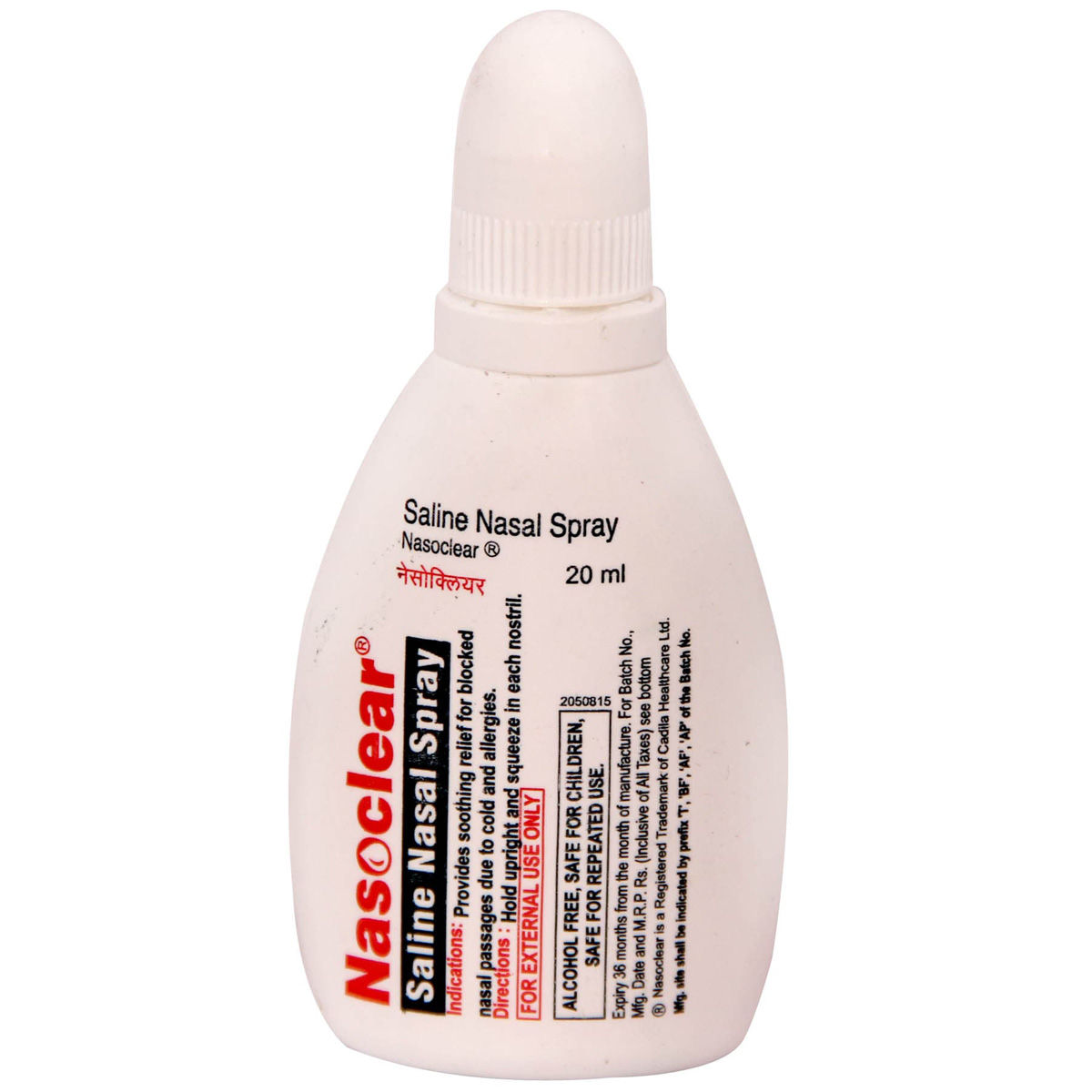 Buy Nasoclear Saline Nasal Spray, 20 ml Online