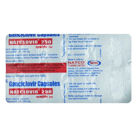 Natclovir 250 Capsule 10's