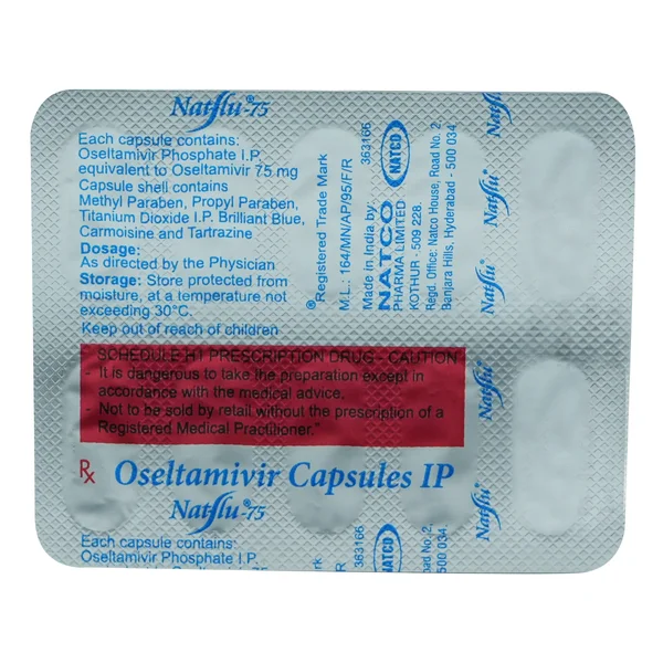 Natflu 75mg Capsule 10's, Pack of 10 CAPSULES