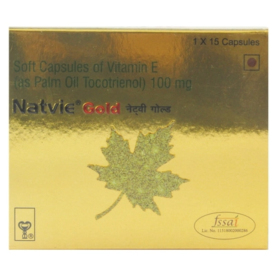 Natvie Gold Softgel Capsule 15's, Pack of 15 CAPSULES