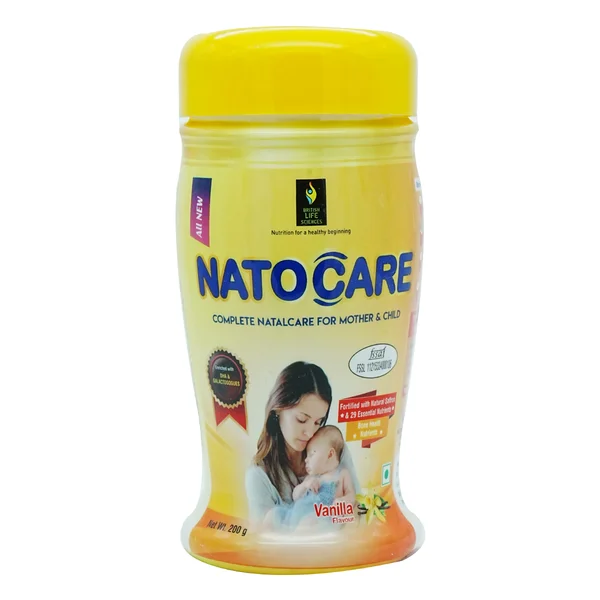 Natocare Vanilla Powder 200 gm, Pack of 1
