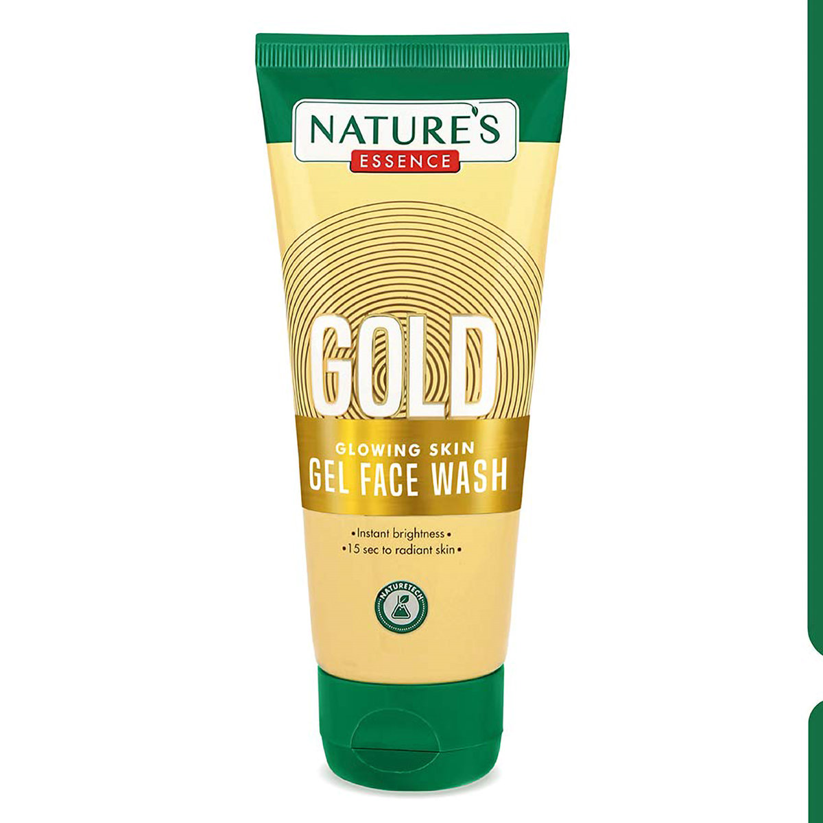 Nature's Essence Gold Glowing Skin Gel Face Wash 65 ml | Deep Cleansing | Instant Brightness | Give Radiant Skin In 15 Mins | For All Skin Type, Pack of 1 Nature's Essence Gold Glowing Skin Gel Face Wash 65 ml | Deep Cleansing | Instant Brightness | Give Radiant Skin In 15 Mins | For All Skin Type, Pack of 1