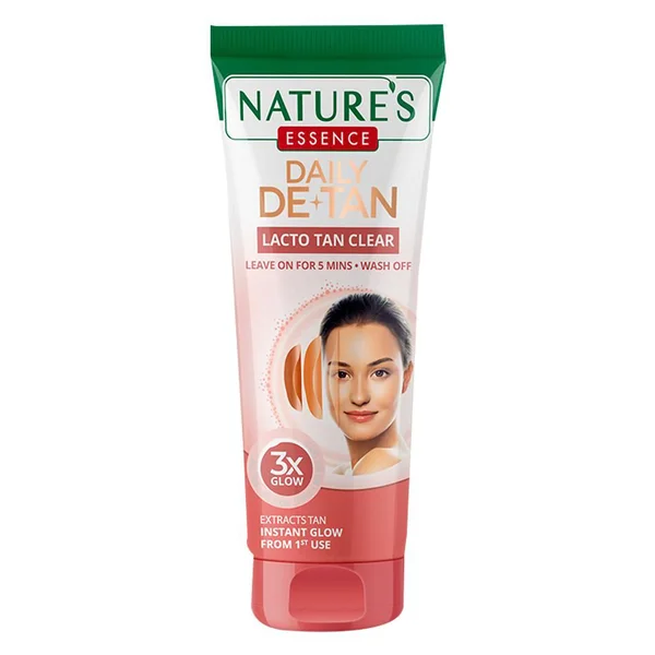 Nature's Essence Daily De-Tan Lacto Tan Clear 50 ml | For Tan Removal | Instant Glow | For All Skin Type, Pack of 1