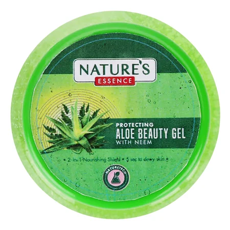 Nature's Essence Protecting Aloevera Beauty Gel 100 ml | Aloevera & Neem | Hydrates | Lightweight | For All Skin Type