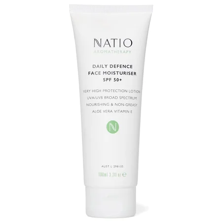 Natio Daily Defence Face Moisturiser SPF 50+, 100 ml