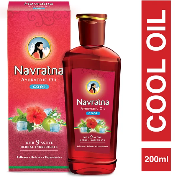 Navratna Ayurvedic Cool Hair Oil, 200 ml, Pack of 1