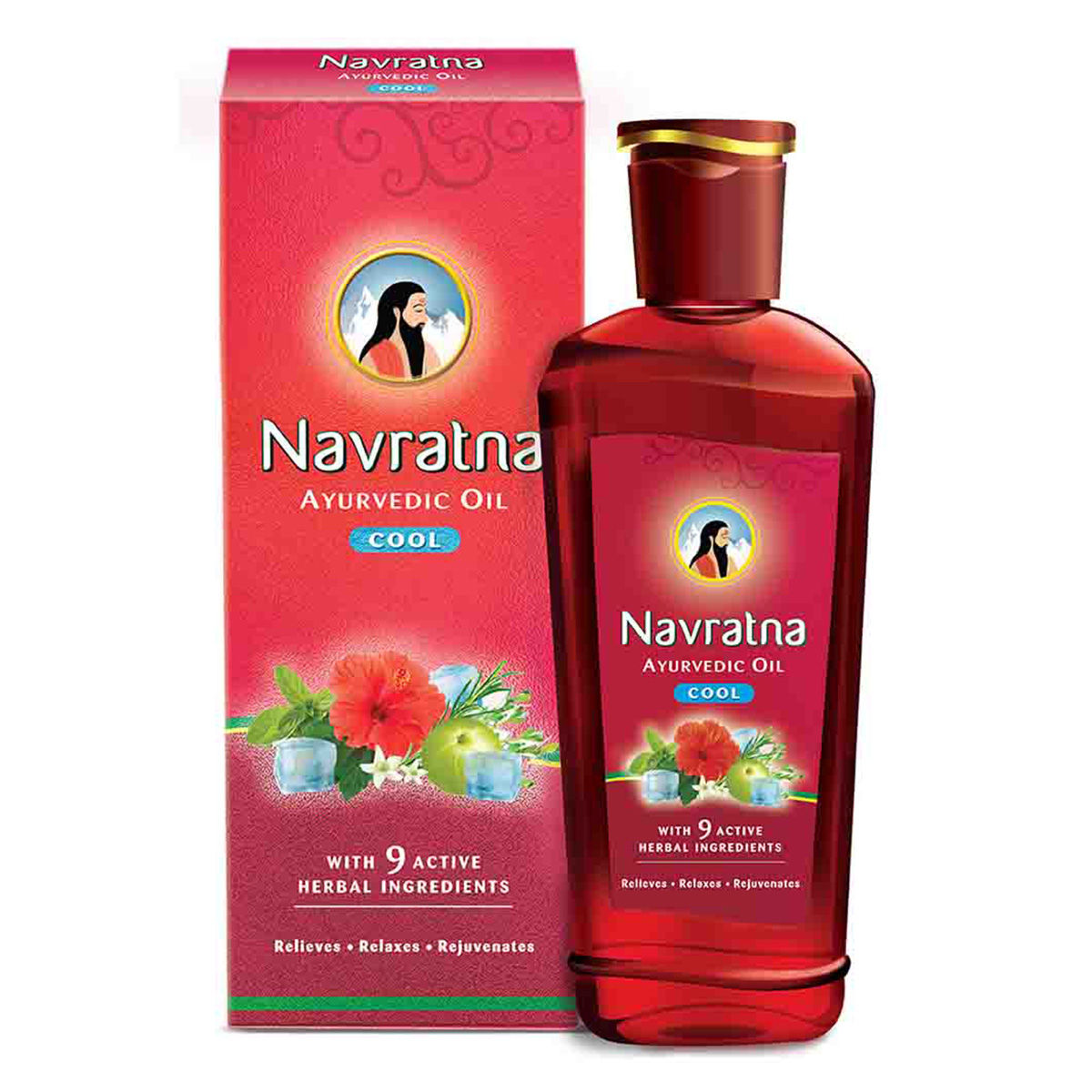 Buy Navratna Almond Ayurvedic Cool Hair Oil, 50 ml Online