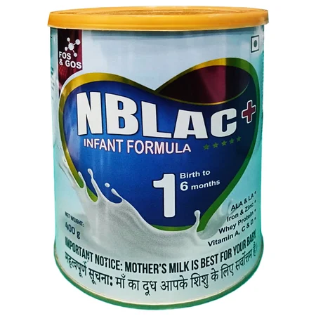 Nblac Plus Stage-1 Infant Formula Powder, 400 gm Tin
