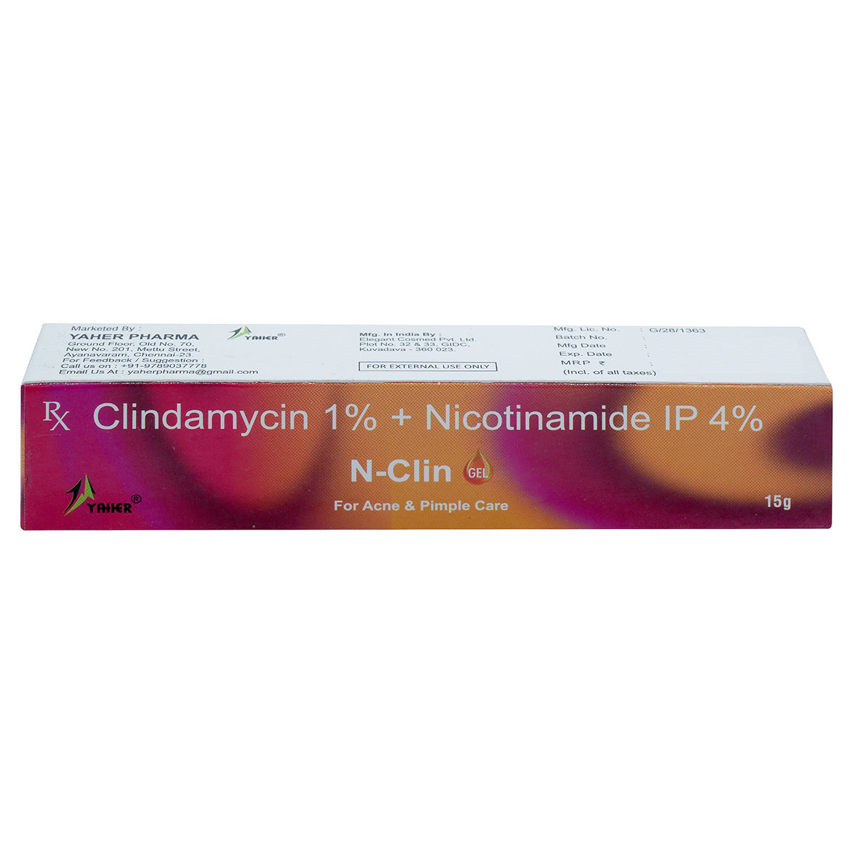 N-Clin Gel, 15 gm, Pack of 1 Gel N-Clin Gel, 15 gm, Pack of 1 Gel