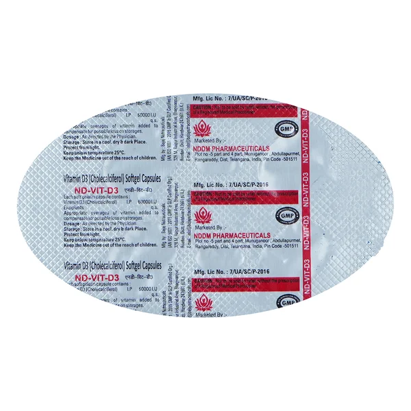 ND-Vit-D3 60K Softgel Capsules 4'S