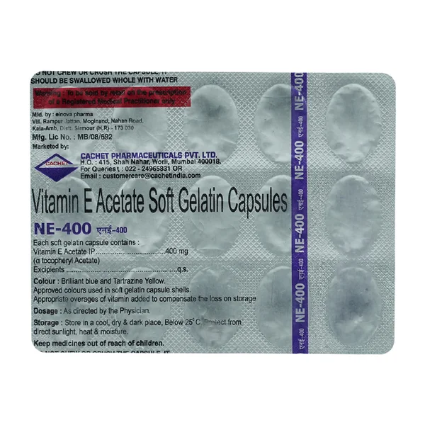 NE-400 Softgel Capsule 15's, Pack of 15 CAPSULES