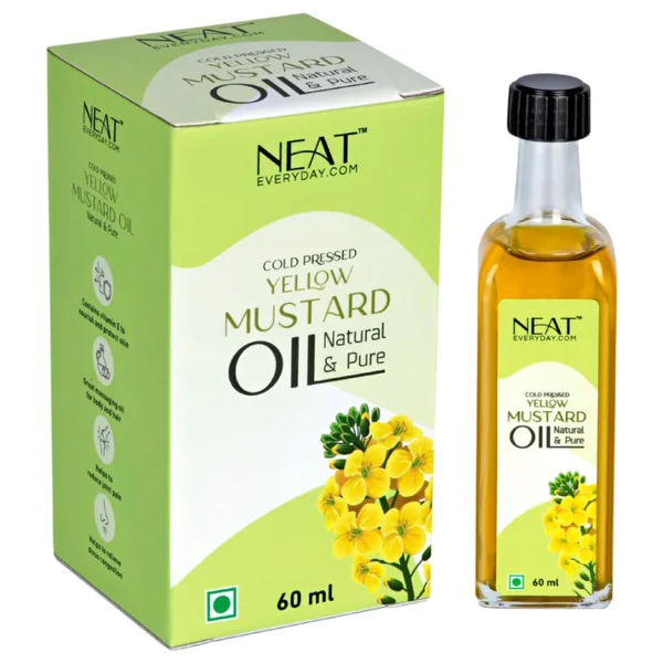 Neat Cold Pressed Yellow Mustard Oil, 60 ml