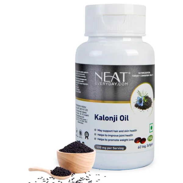 Neat Kalonji Oil Veg Softgels, 60 Count