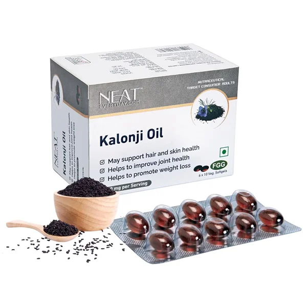 Neat Kalonji Oil Veg Softgels, 10 Count