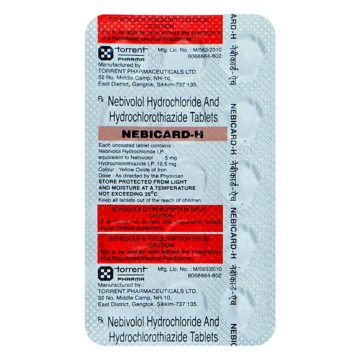 Nebicard H Tablet 15's, Pack of 15 TABLETS Nebicard H Tablet 15's, Pack of 15 TABLETS