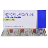 Nebicard-SM Tablet 10's, Pack of 10 TABLETS