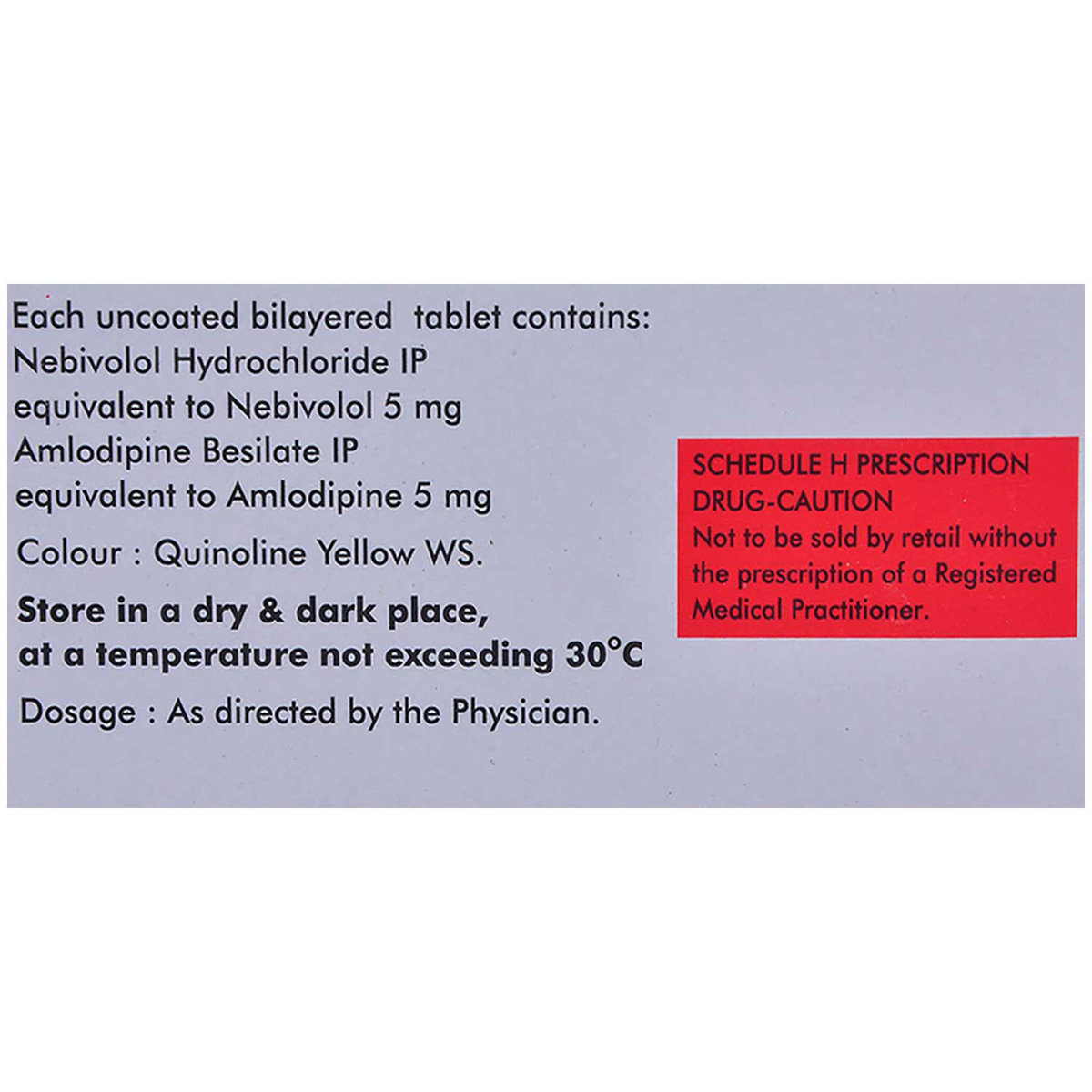 Nebilong-AM Tablet 10's, Pack of 10 TABLETS Nebilong-AM Tablet 10's, Pack of 10 TABLETS
