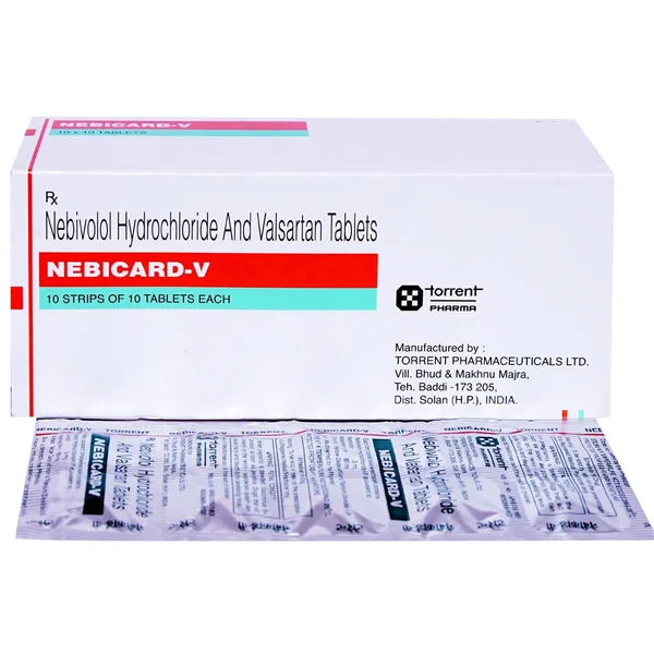 Nebicard-V Tablet 10's, Pack of 10 TabletS