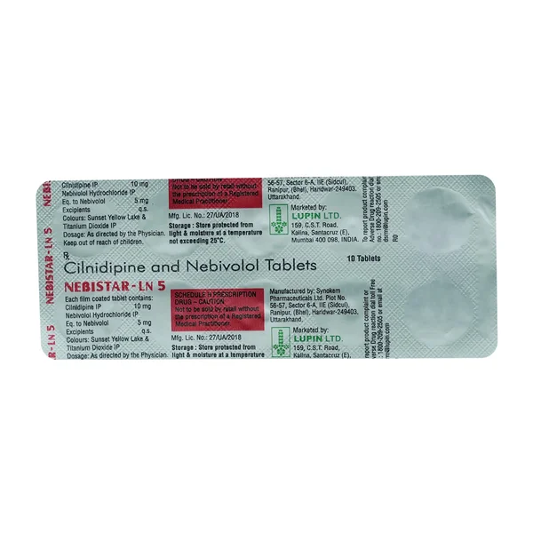 Nebistar-LN 5/10 mg Tablet 10's