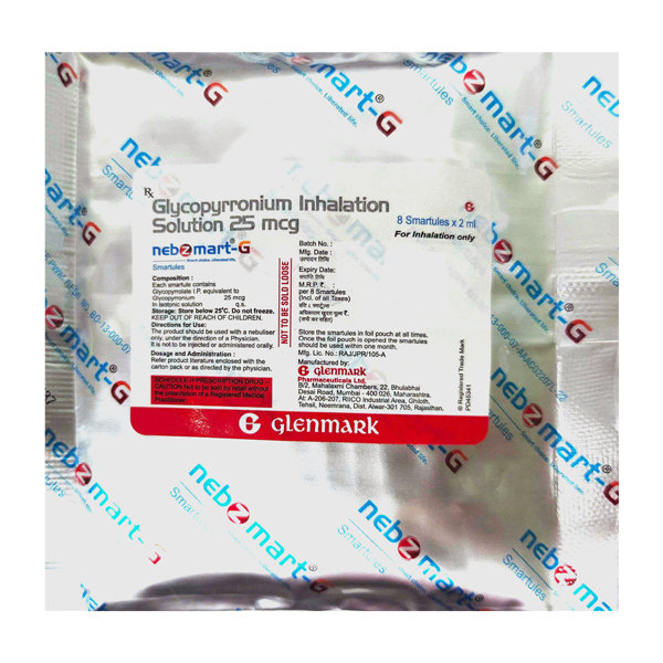 Nebzmart-G Smartules 8 x 2 ml, Pack of 1 Respules Nebzmart-G Smartules 8 x 2 ml, Pack of 1 Respules